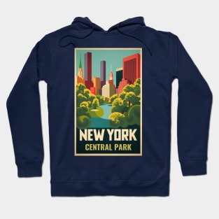 A Vintage Travel Art of New York - US Hoodie